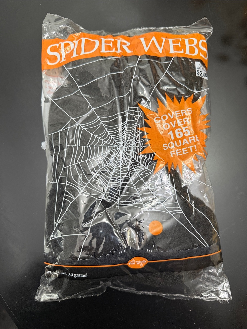 Halloween Spider Web Party Decoration - Black